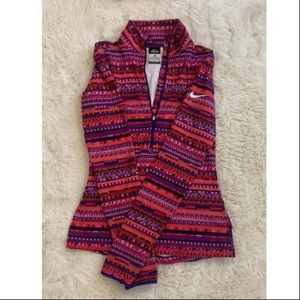 Nike Pro Dri-Fit Long Sleeve 3/4 Zip Thumb Holes Top Size Small